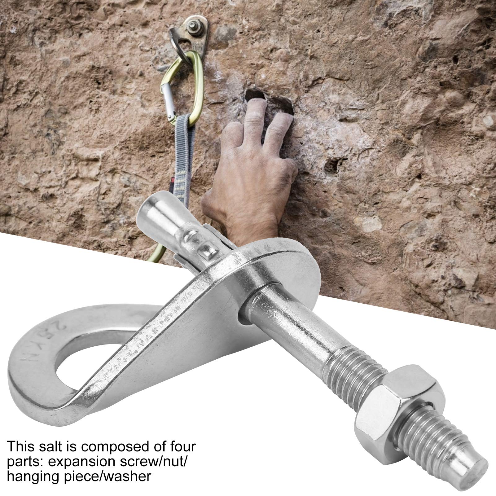 Kuuleyn bullone ancoraggio M10 inox 25KN arrampicata
