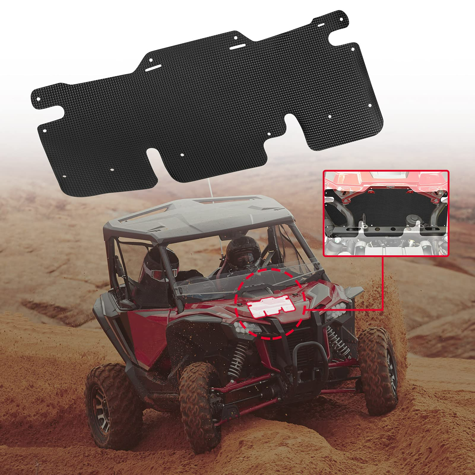 KEMIMOTO Parafanghi PVC per Honda Talon 1000R 1000X 3 Pezzi