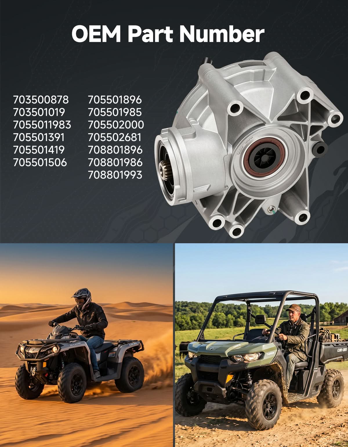 KEMIMOTO Defender differenziale ricambio diretto