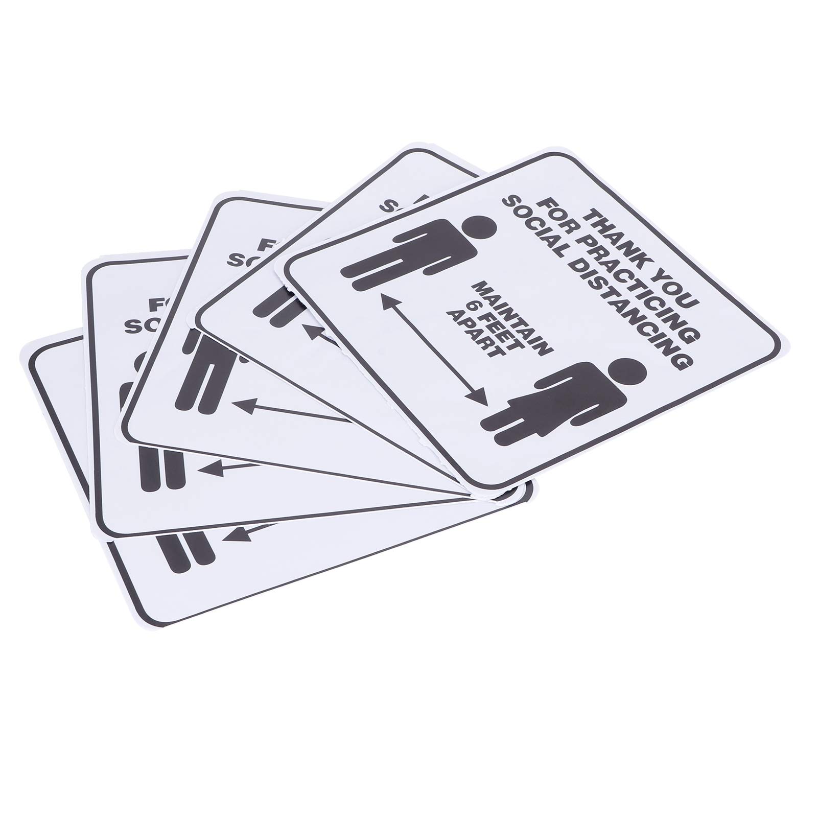 Kuuleyn Adesivi Distanziamento PVC 7,1x7,1 2 Pezzi
