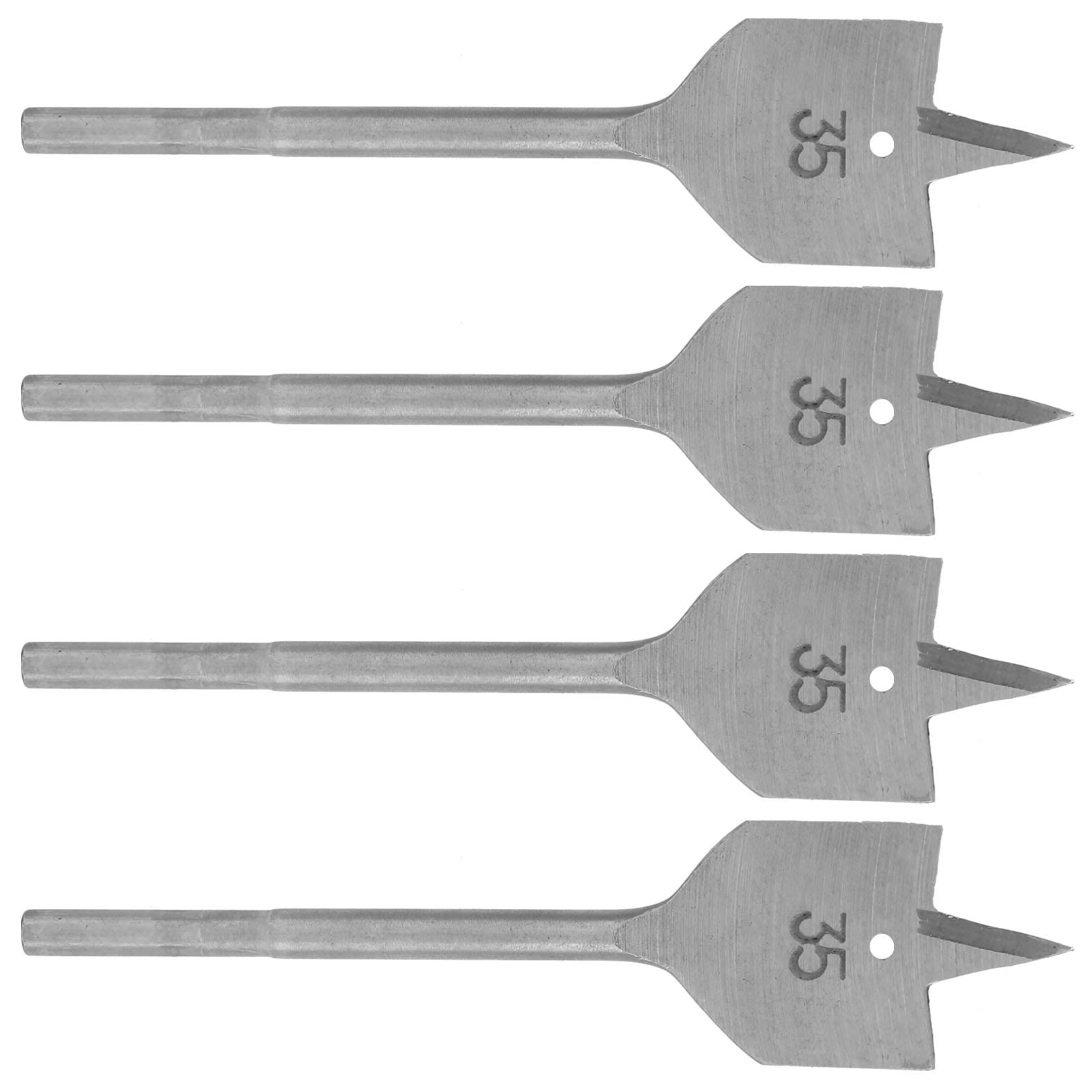 Kuuleyn Set 2 Punte a Paletta Legno 35 mm Acciaio