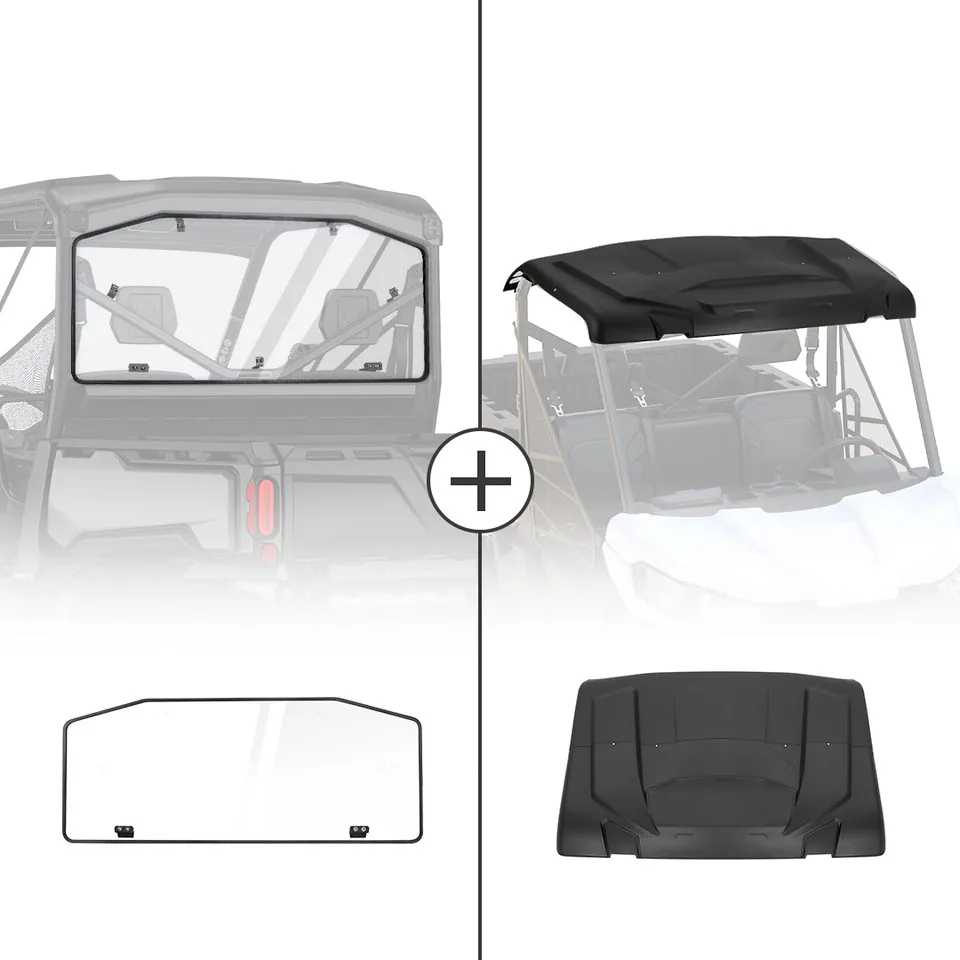 KEMIMOTO Defender parabrezza posteriore + tetto rigido policarbonato