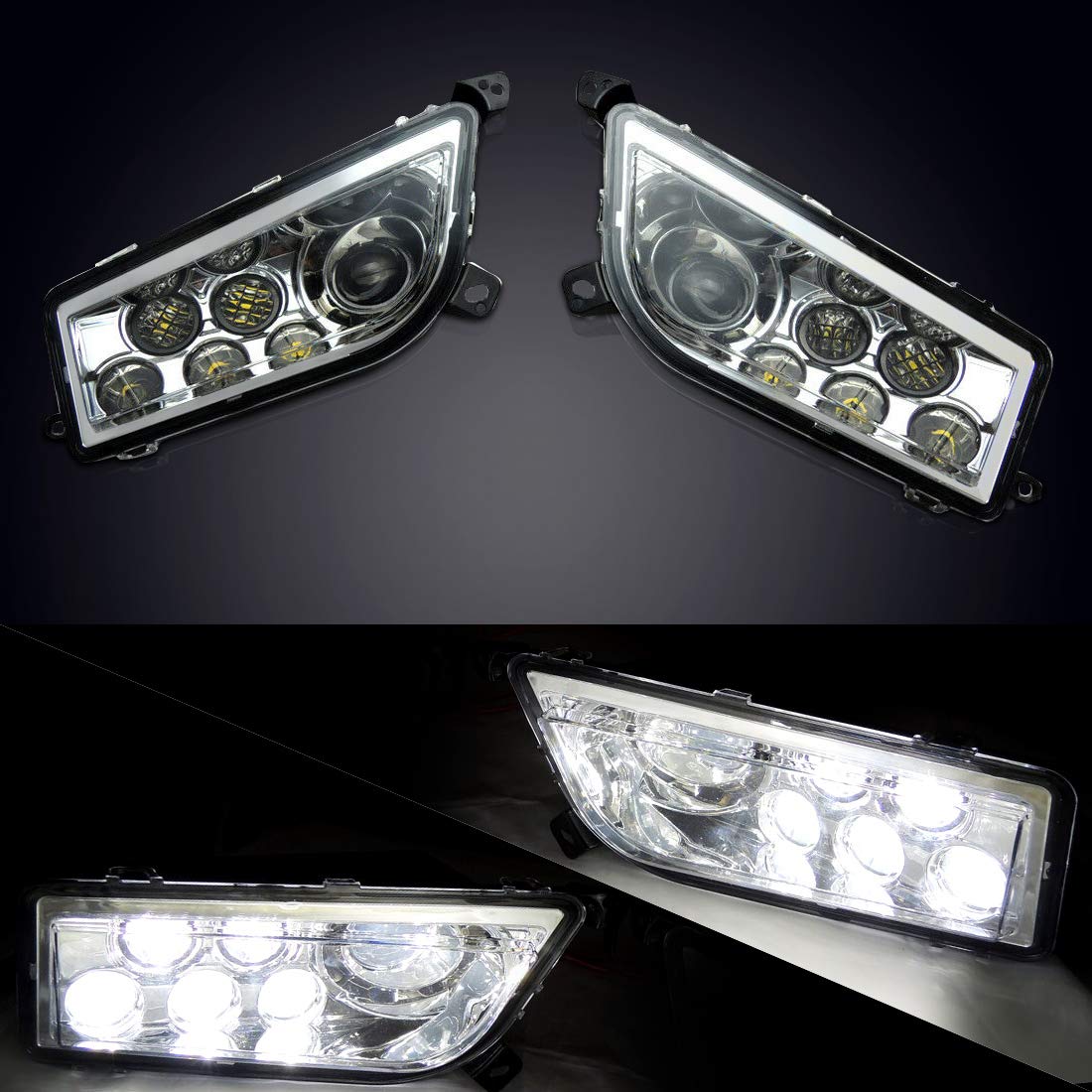 Kemimoto RZR XP 1000 fari LED anteriori coppia 30W