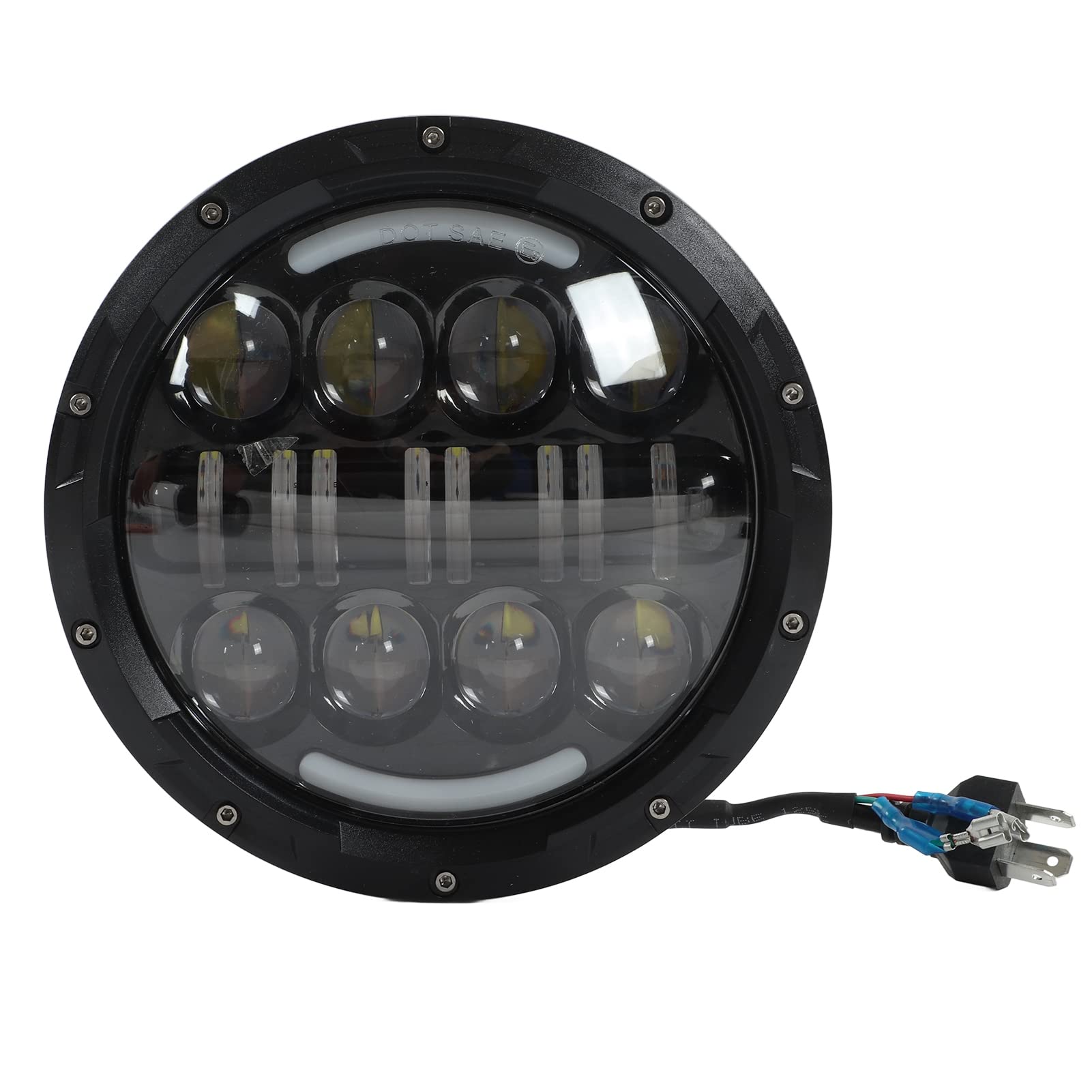 Hapivida Faro Moto LED 7 Pollici 6000K 3000LM Bianco