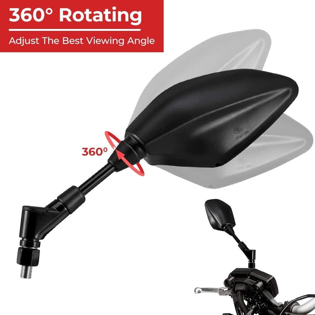 KEMIMOTO Rear View FYAMT065 specchietti moto 8/10 mm antivibrazione