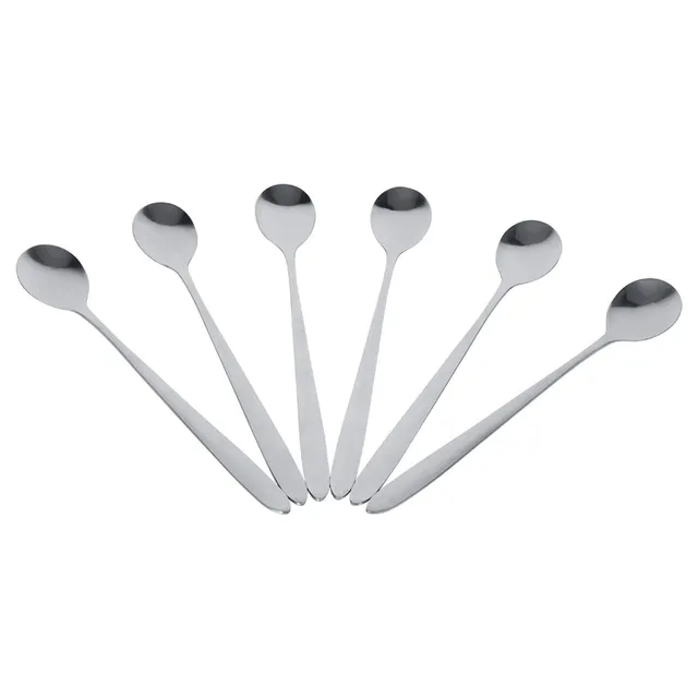 Kuuleyn cucchiai da tavola manico lungo 6 pezzi inox