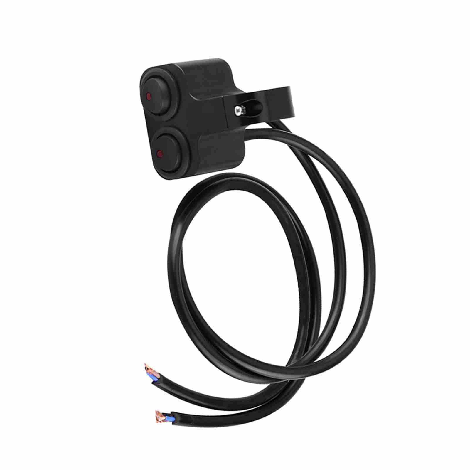 AOWINHIT 25 mm interruttore manubrio doppio con spia