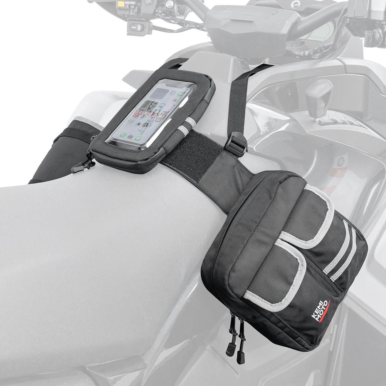 Kemimoto Borsa Serbatoio ATV Termica con Porta Telefono