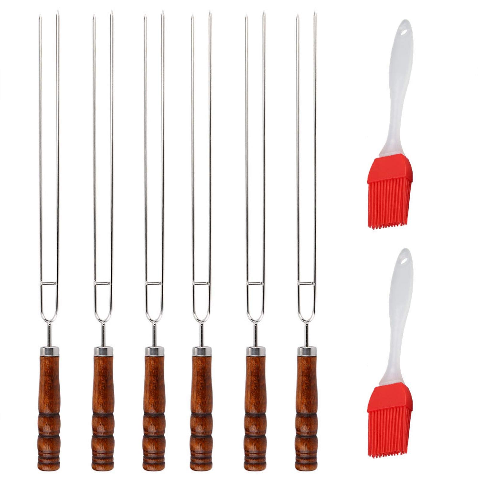 Kuuleyn Forchette Barbecue 6pz + Pennelli Silicone 2pz