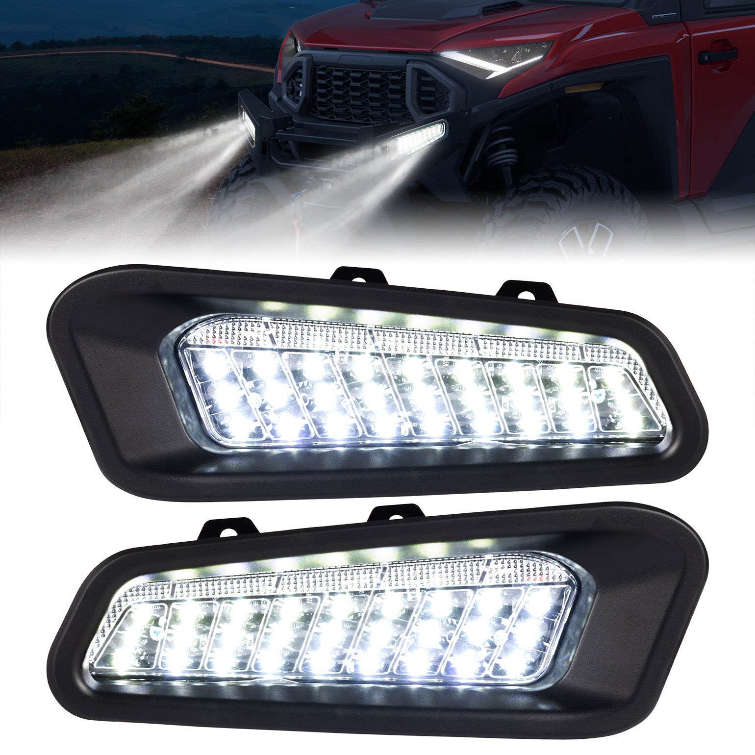 KEMIMOTO Luci LED Paraurti Ranger XD 1500 2 Pezzi