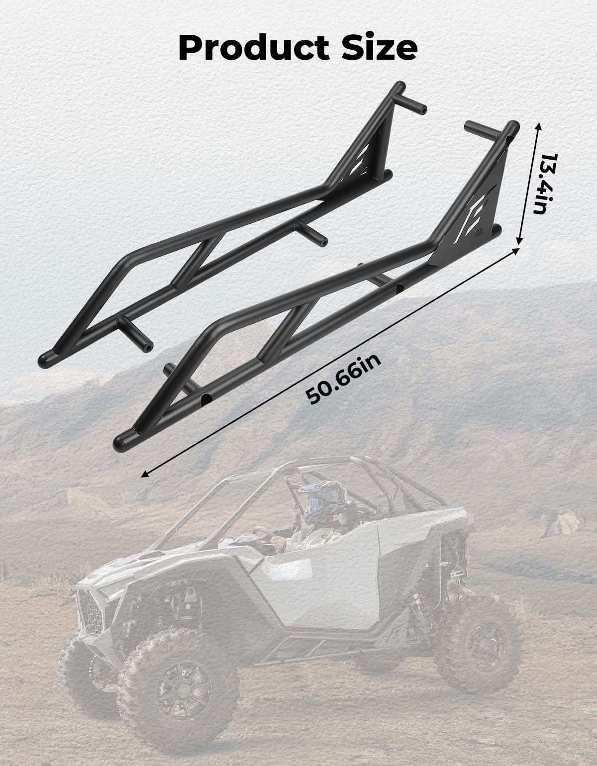 KEMIMOTO RZR PRO pedane laterali coppia 2020-2026 antiscivolo