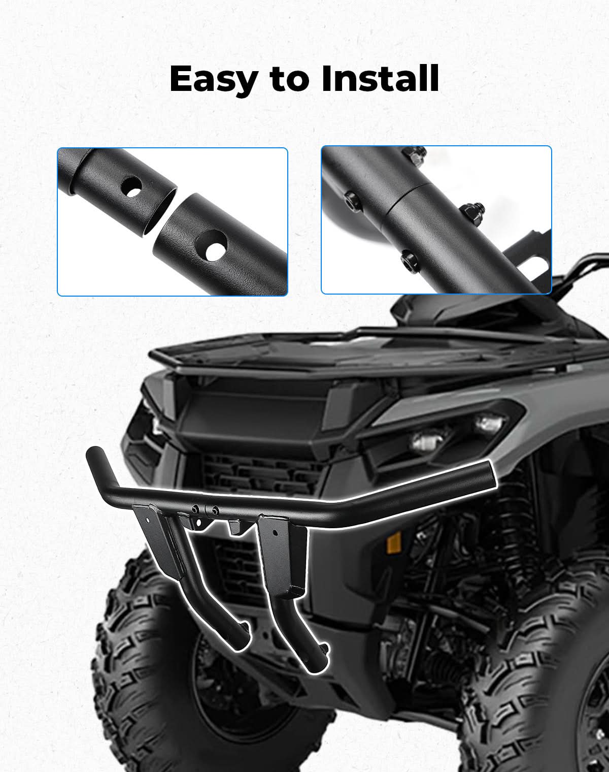 Kemimoto Outlander G3L paraurti anteriore metallo