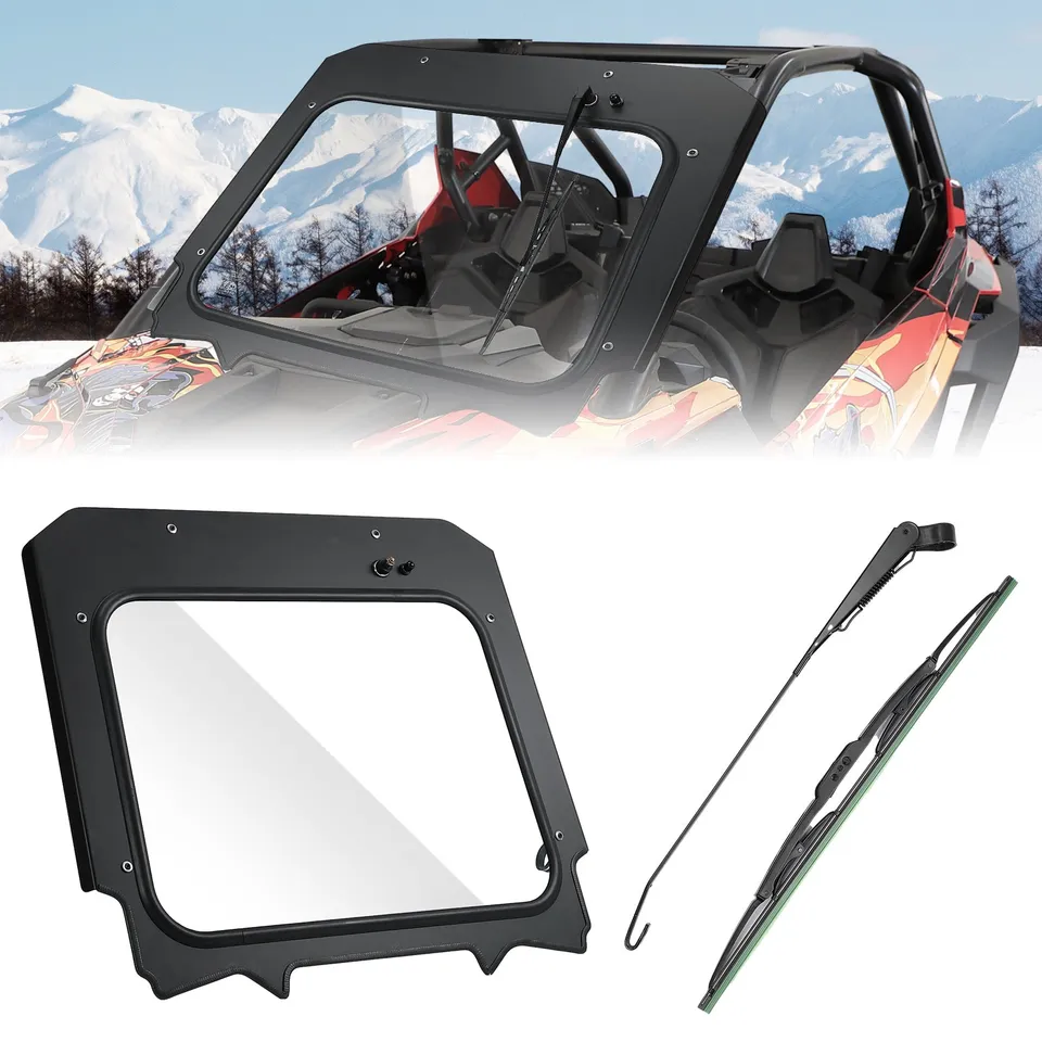Kemimoto parabrezza vetro RZR Pro XP Turbo R con tergicristallo