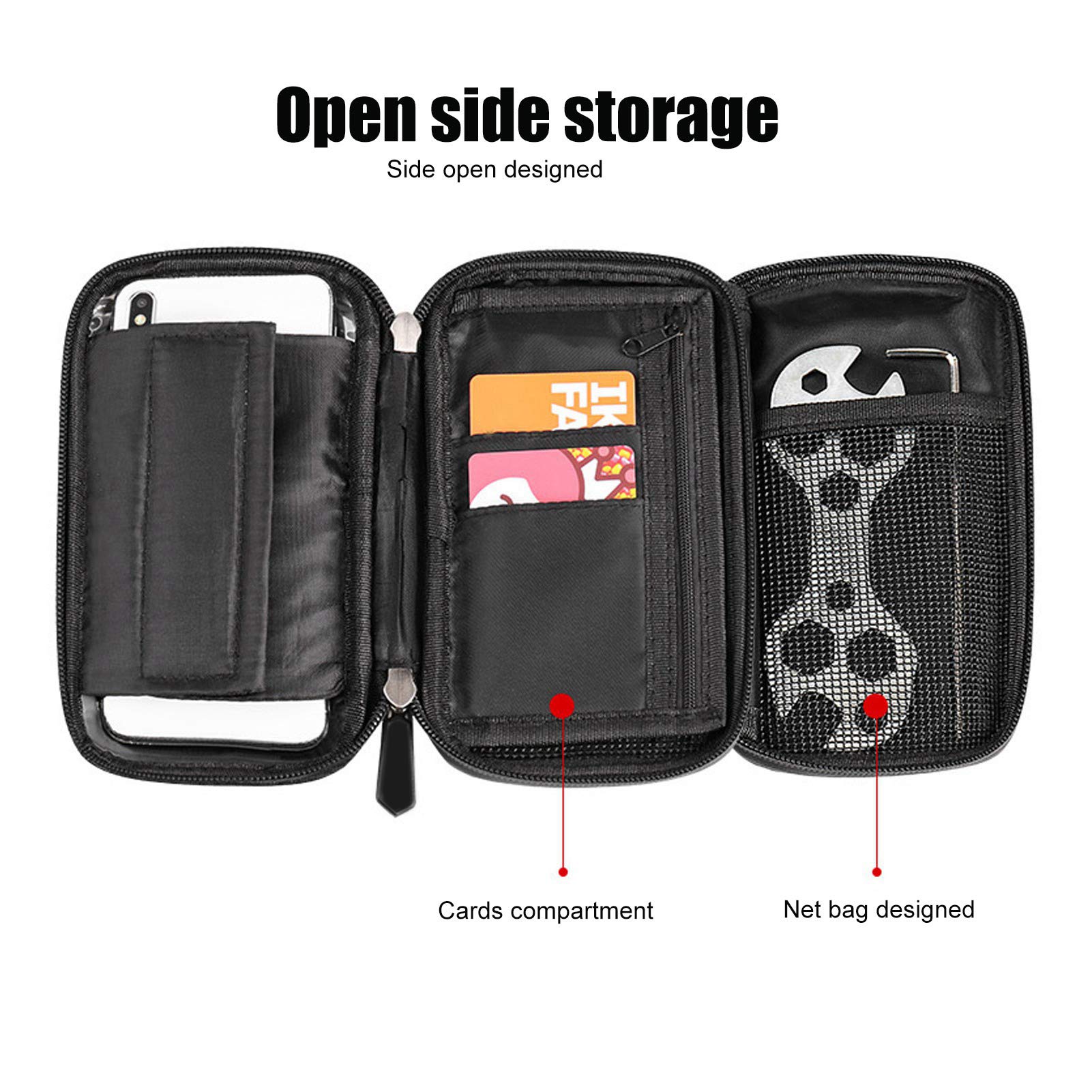 Kuuleyn Borsa Porta Telefono Bici 6 Nero Duro Impermeabile