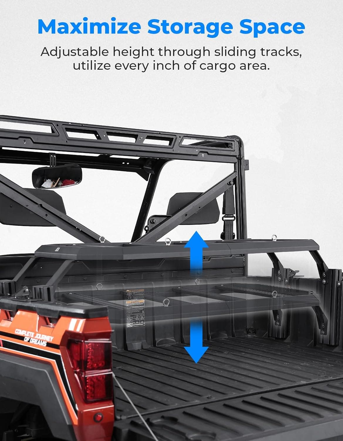 KEMIMOTO portapacchi posteriore Polaris Ranger 1000 alluminio