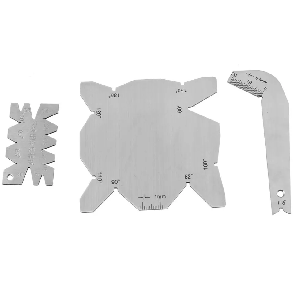Kuuleyn Misuratore Angolo Punte Trapano 3 Pezzi Inox