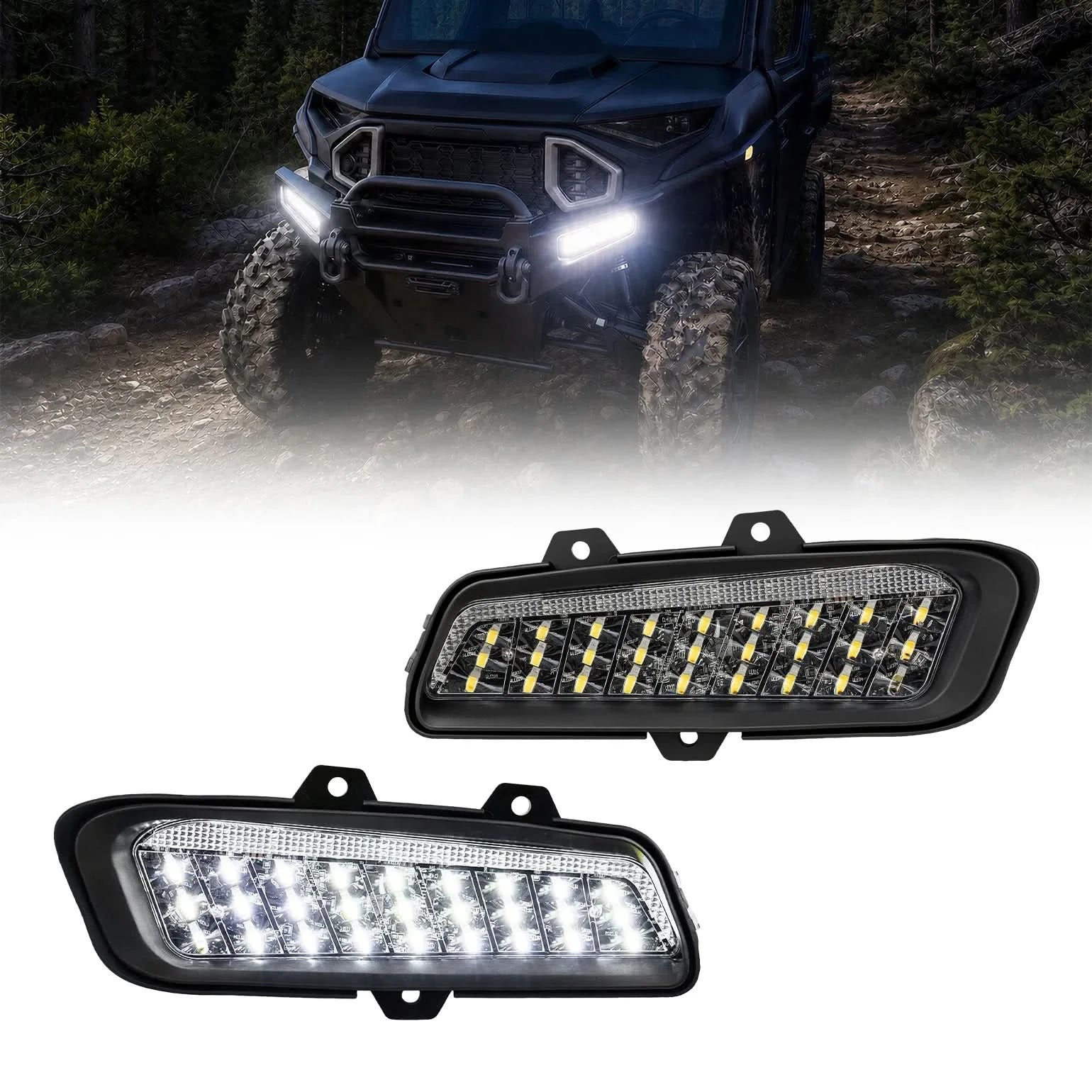 KEMIMOTO Ranger XD 1500 luci paraurti anteriore set 2 pezzi IP65