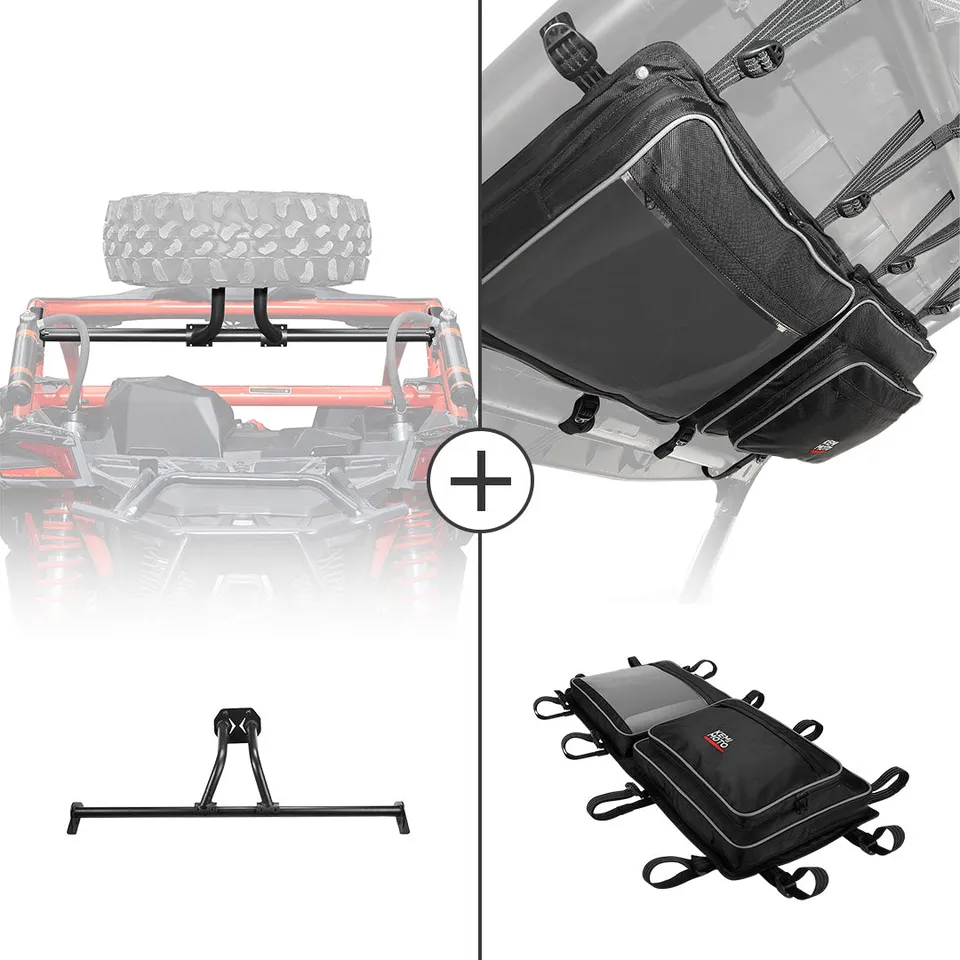 Kemimoto Maverick X3 borsa centrale e portaruota nylon kit uso off-road