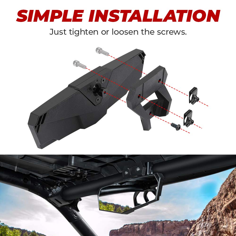 KEMIMOTO RZR PRO XP Specchietto Centrale Grandangolare 360°