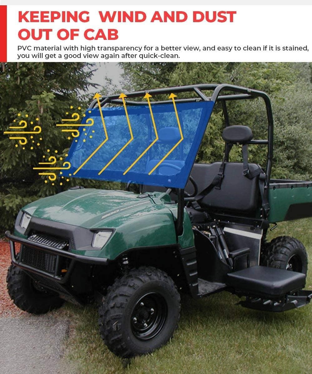 KEMIMOTO Parabrezza Anteriore Morbido Mule Ranger PVC