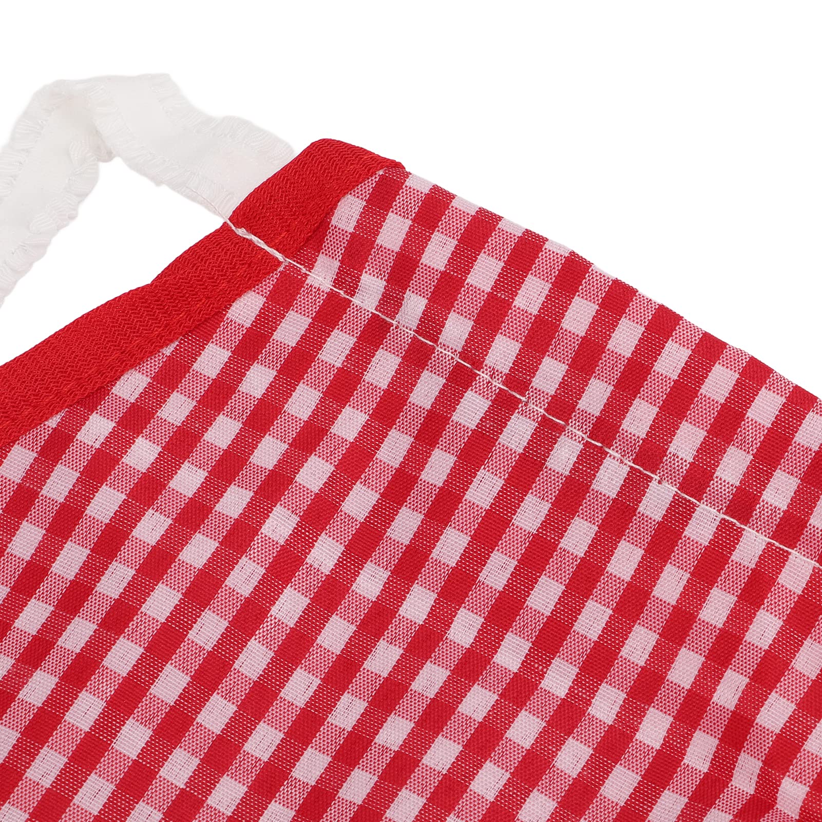 Kuuleyn Sella Protettiva per Galline Plaid Rosso Riutilizzabile