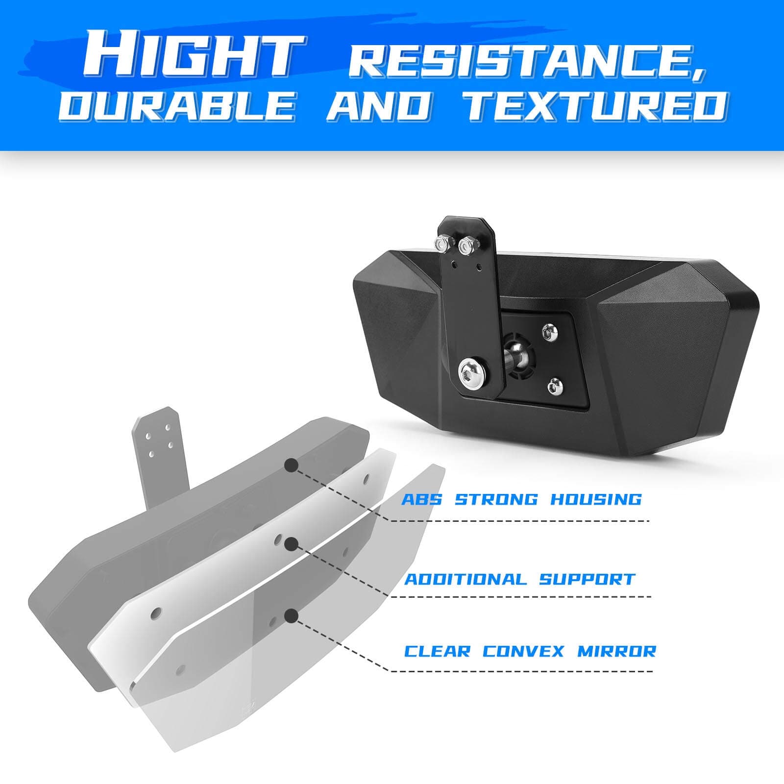 KEMIMOTO Ranger Defender kit 3 specchietti UTV