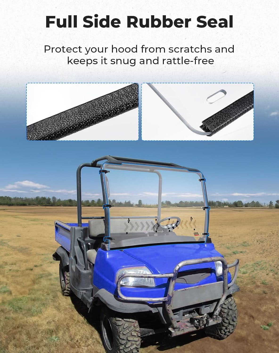 KEMIMOTO parabrezza anteriore Kubota RTV X900 X1120 con prese