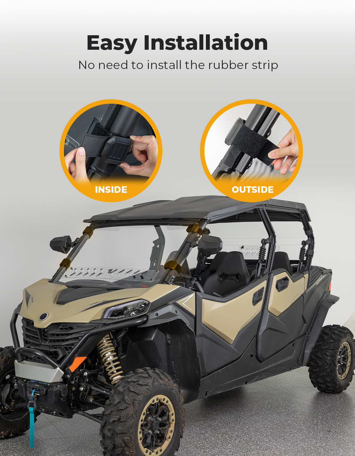 KEMIMOTO ZForce 950 parabrezza anteriore ventilato