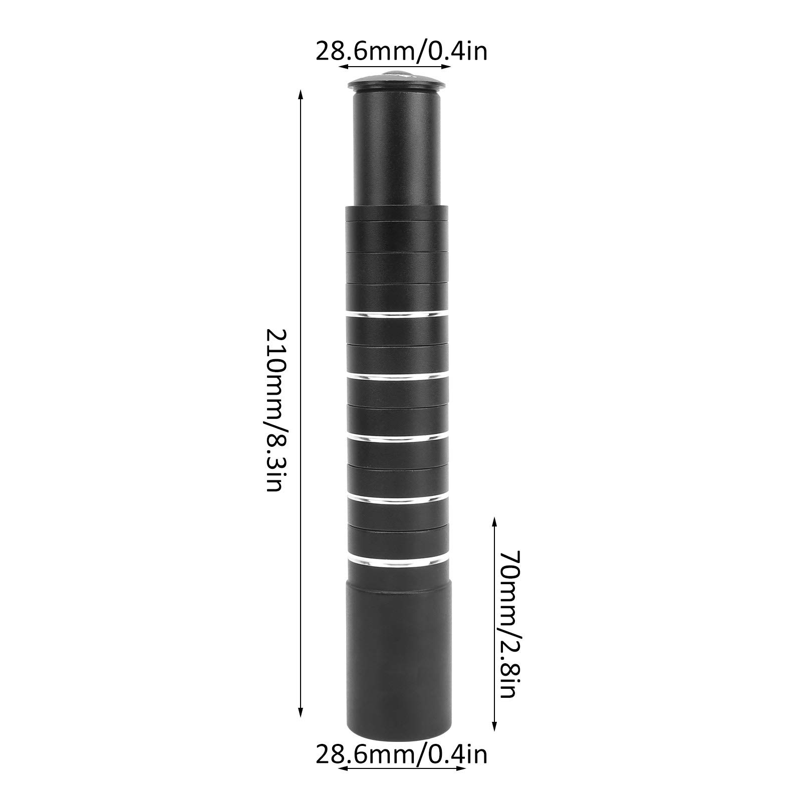 Kuuleyn Riser manubrio bici 210mm alluminio 28,6mm