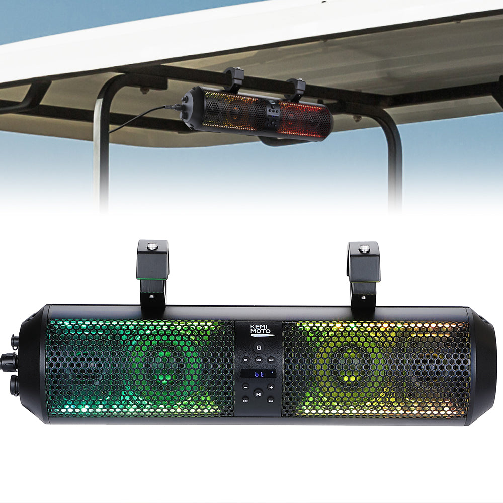 KEMIMOTO 18" soundbar golf cart Bluetooth 400W RGB IP65