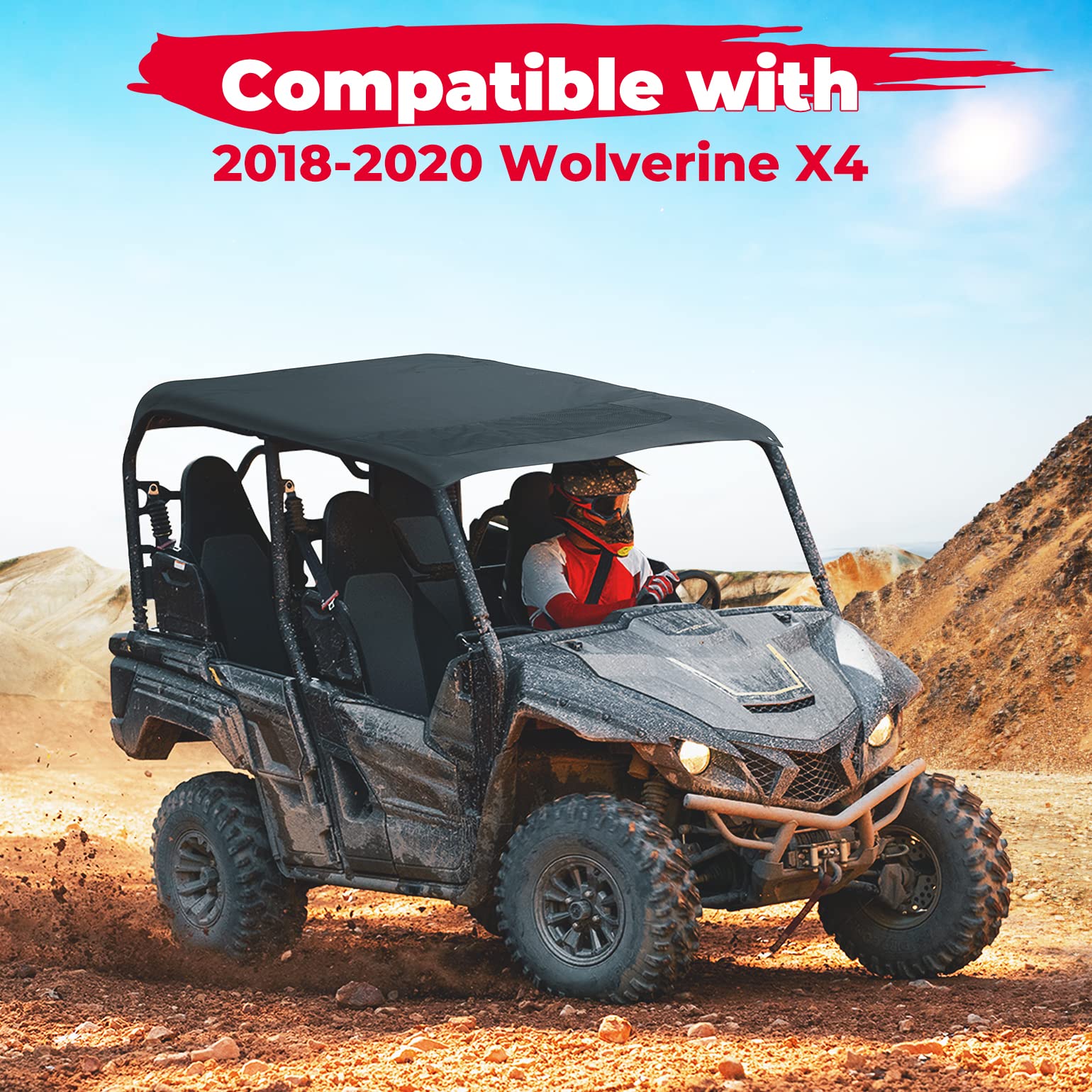 KEMIMOTO Wolverine X4 tetto morbido nero antipioggia