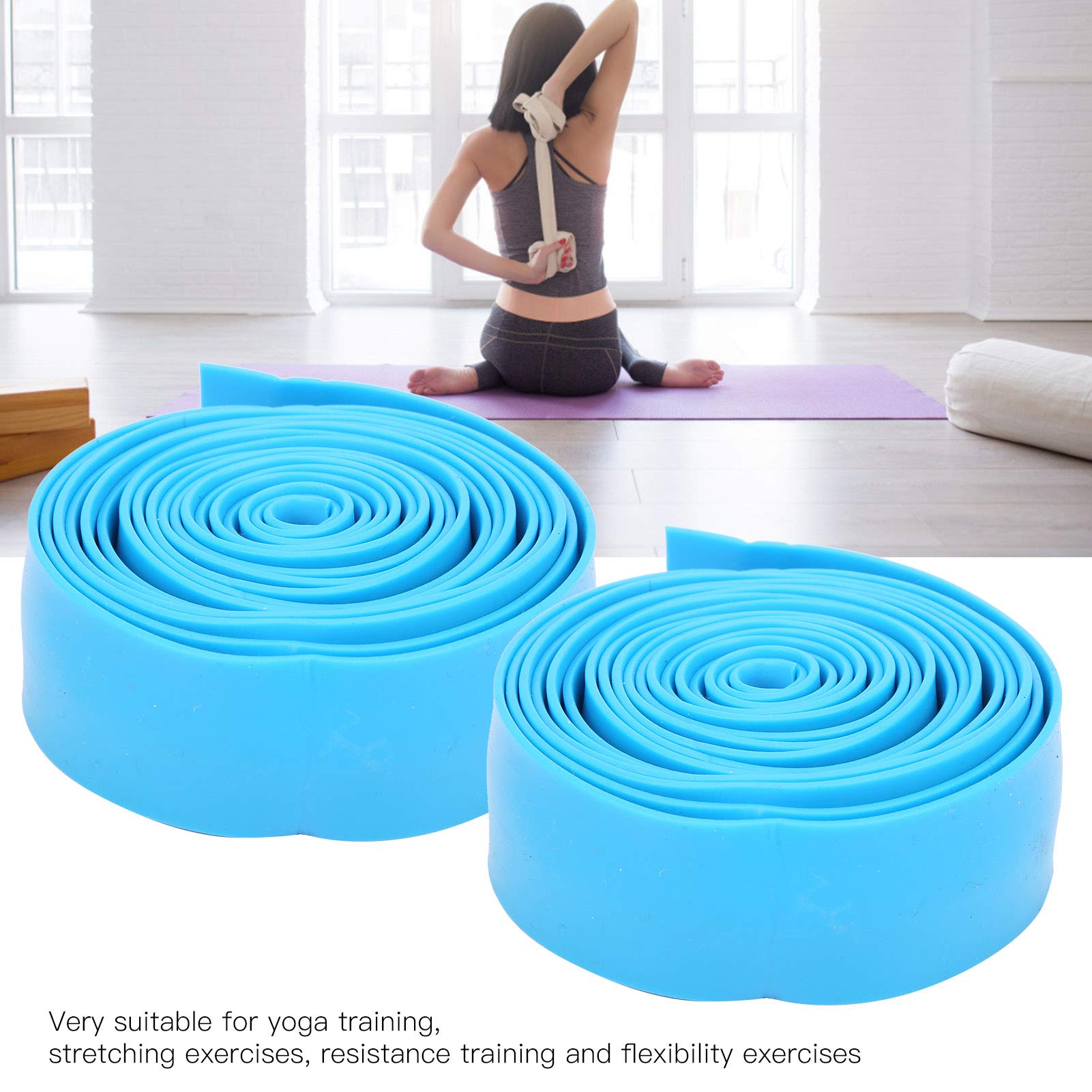 Kuuleyn Fasce Elastiche Yoga 2 Pezzi 2,5 m