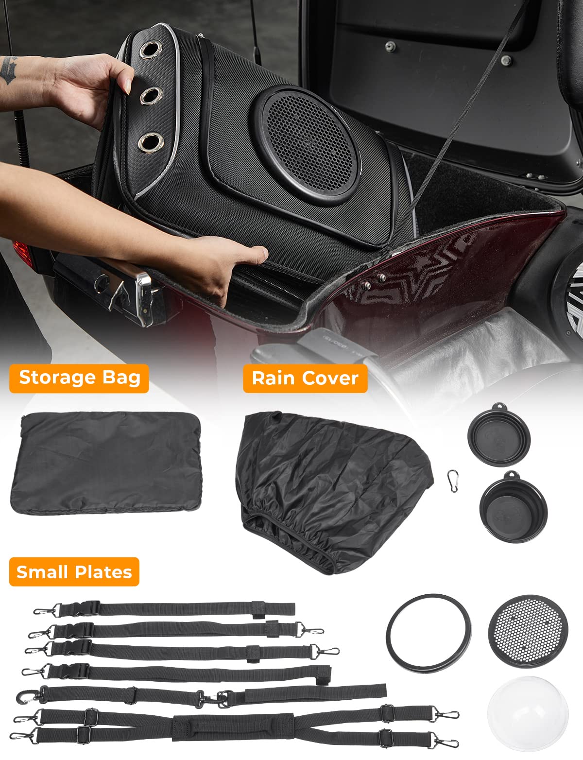 Kemimoto F1801-01403 Borsa Trasporto Cane Moto 51L