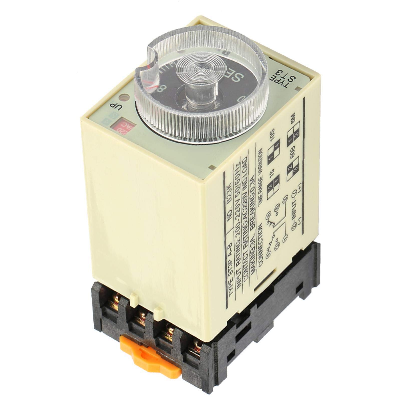 Kuuleyn ST3PA-B Relè Temporizzatore 0-10S AC 220V con Base