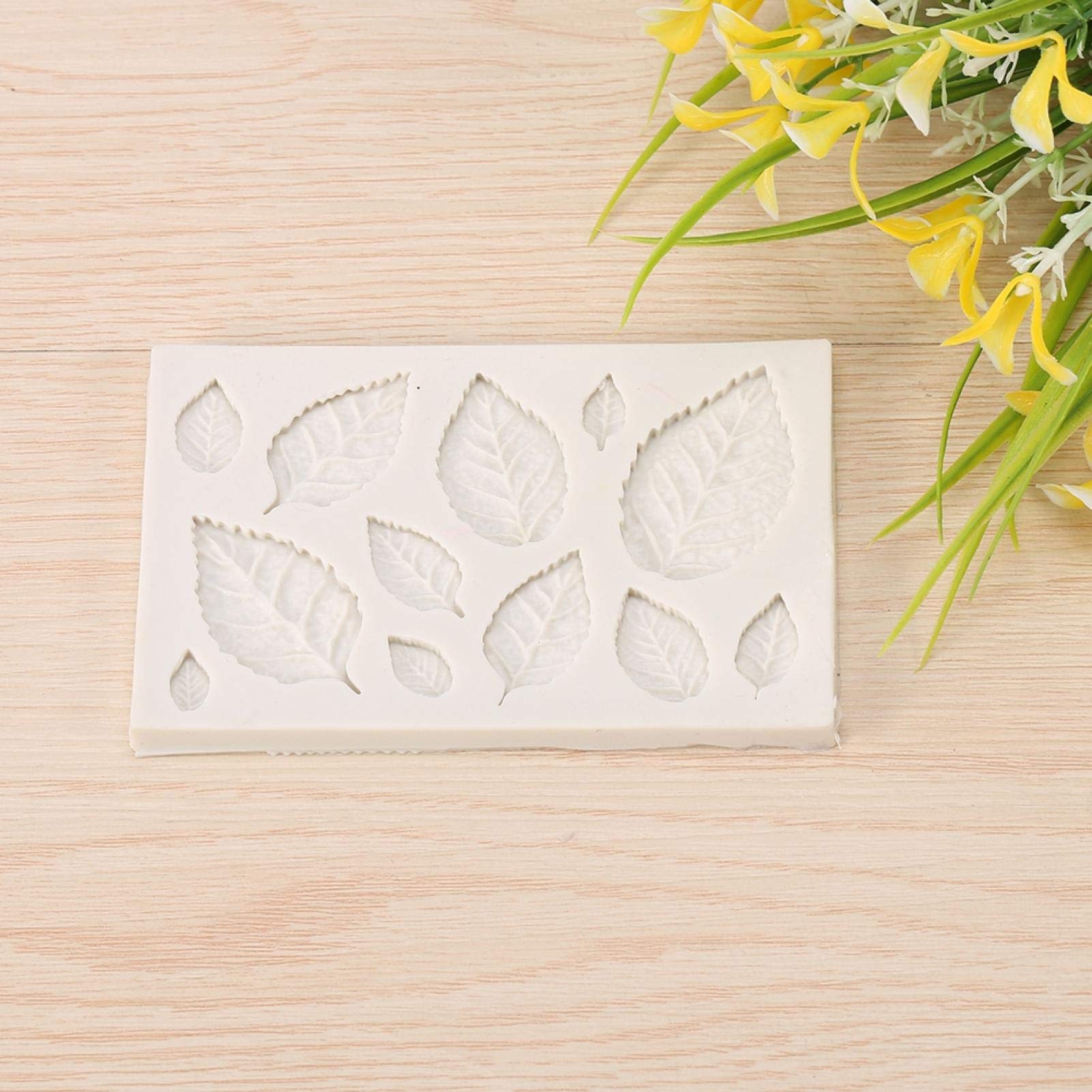 Kuuleyn Stampo Silicone Foglie Torta Fondente 1 Pezzo