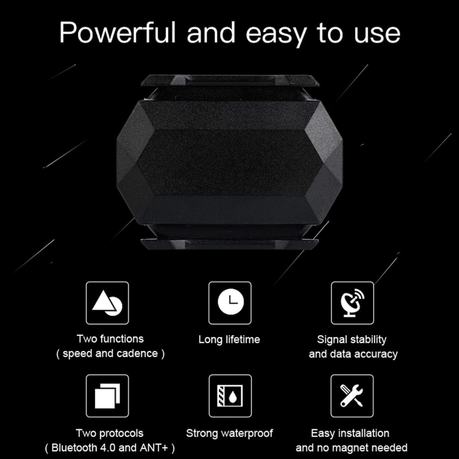 Kuuleyn sensore cadenza bici bluetooth impermeabile