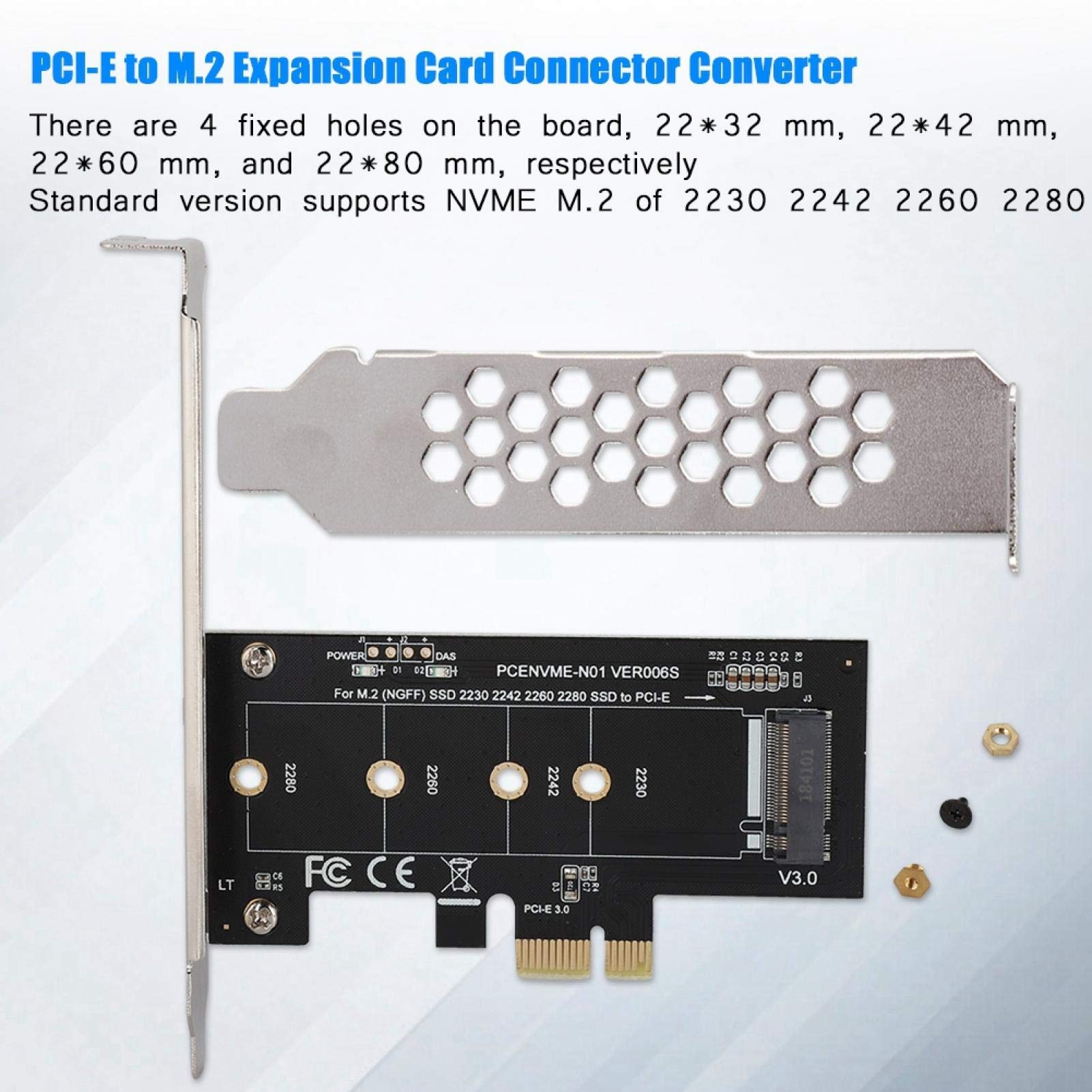 Kuuleyn PCI-E M.2 Scheda Adattatore NVMe 2230-2280 Hot-Swap