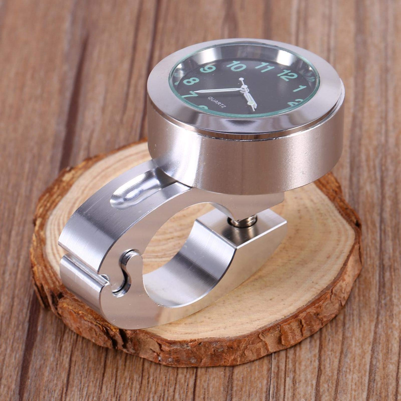 Kuuleyn Orologio da Manubrio Moto Argento Impermeabile