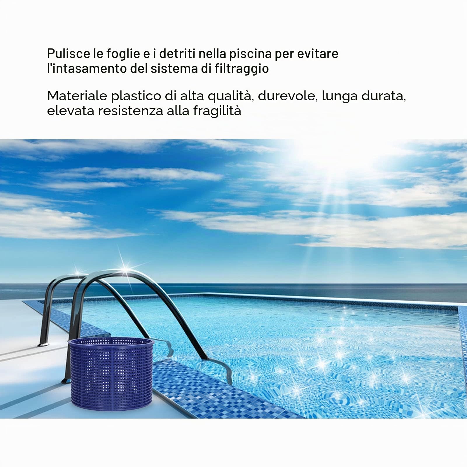 Hapivida Cestello Skimmer Piscina 17,5 cm Modello #1