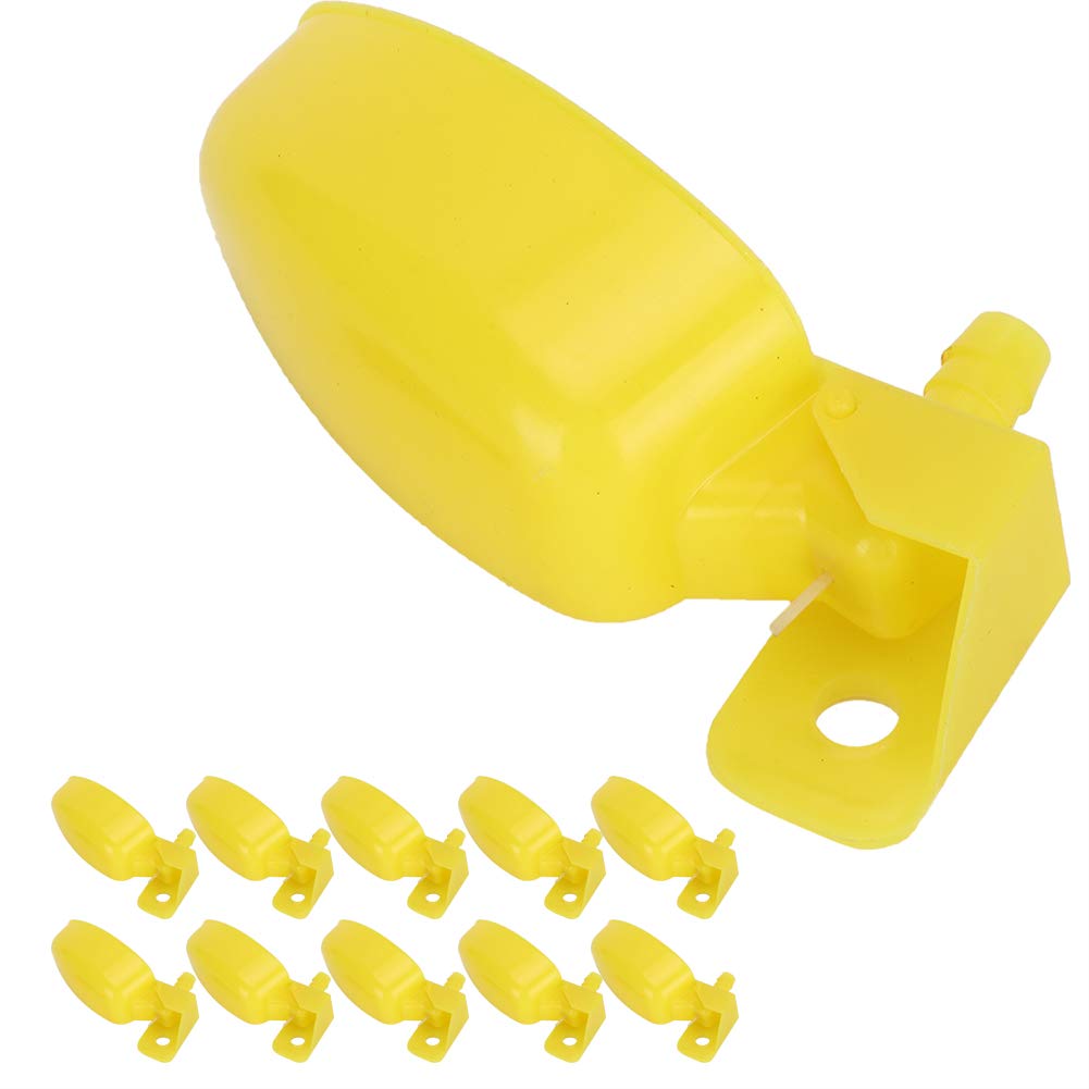 Kuuleyn Abbeveratoio Automatico Polli Giallo Destra 10 Pezzi