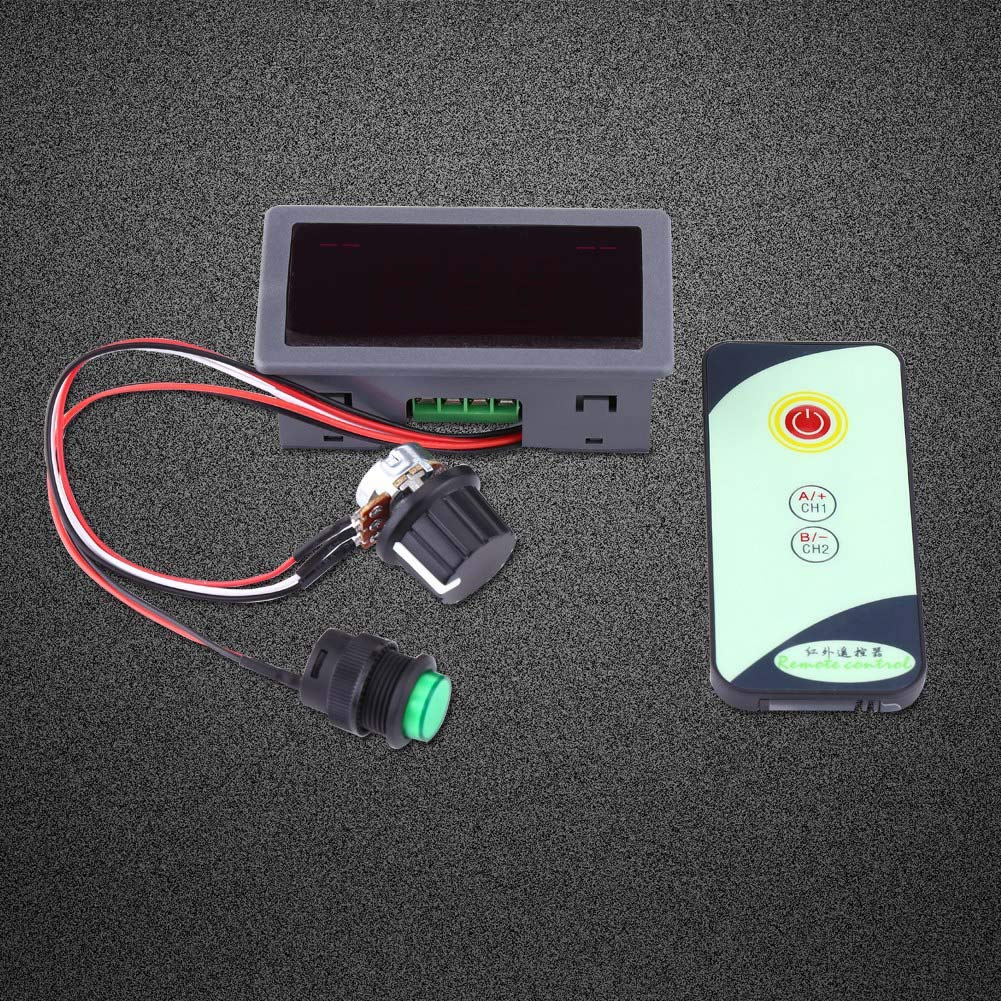 Kuuleyn Regolatore Velocità Motore DC Display LED 6-30V IR