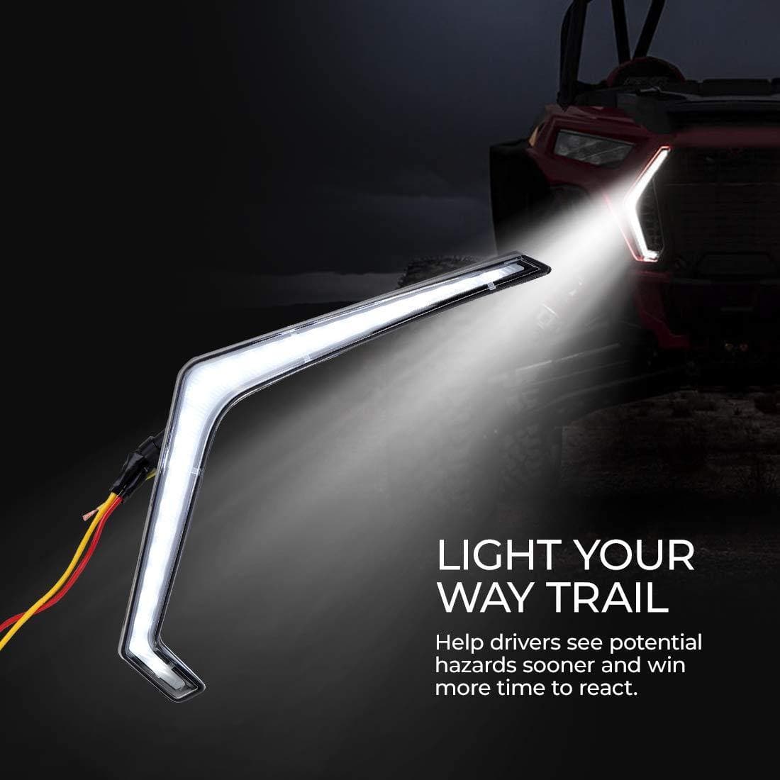 KEMIMOTO RZR XP 1000 set luci fang a LED anteriori IP67