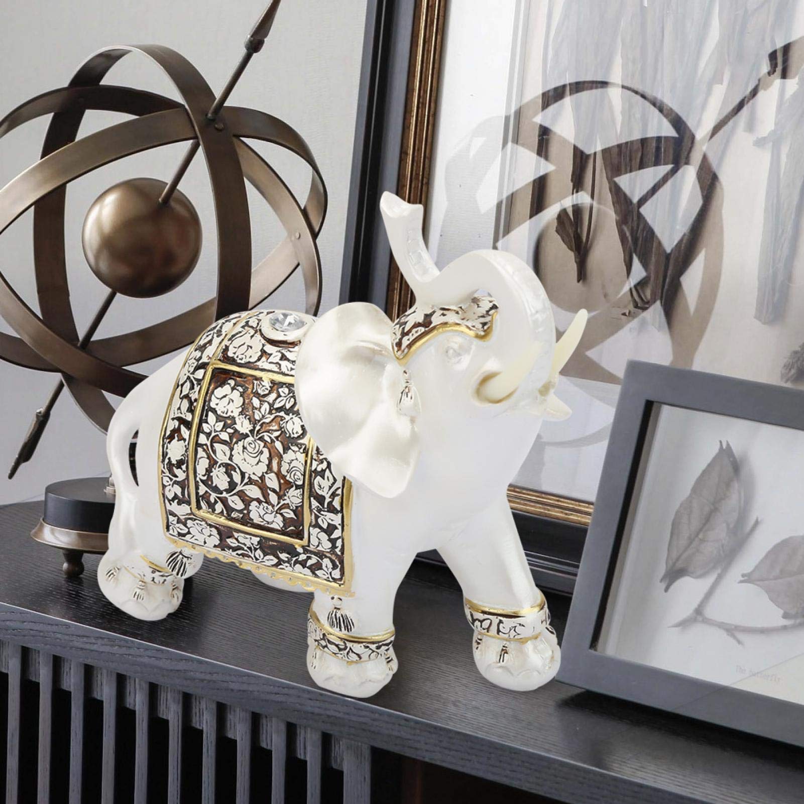Kuuleyn Statuetta Elefante Portafortuna Vintage 170mm Ufficio Casa