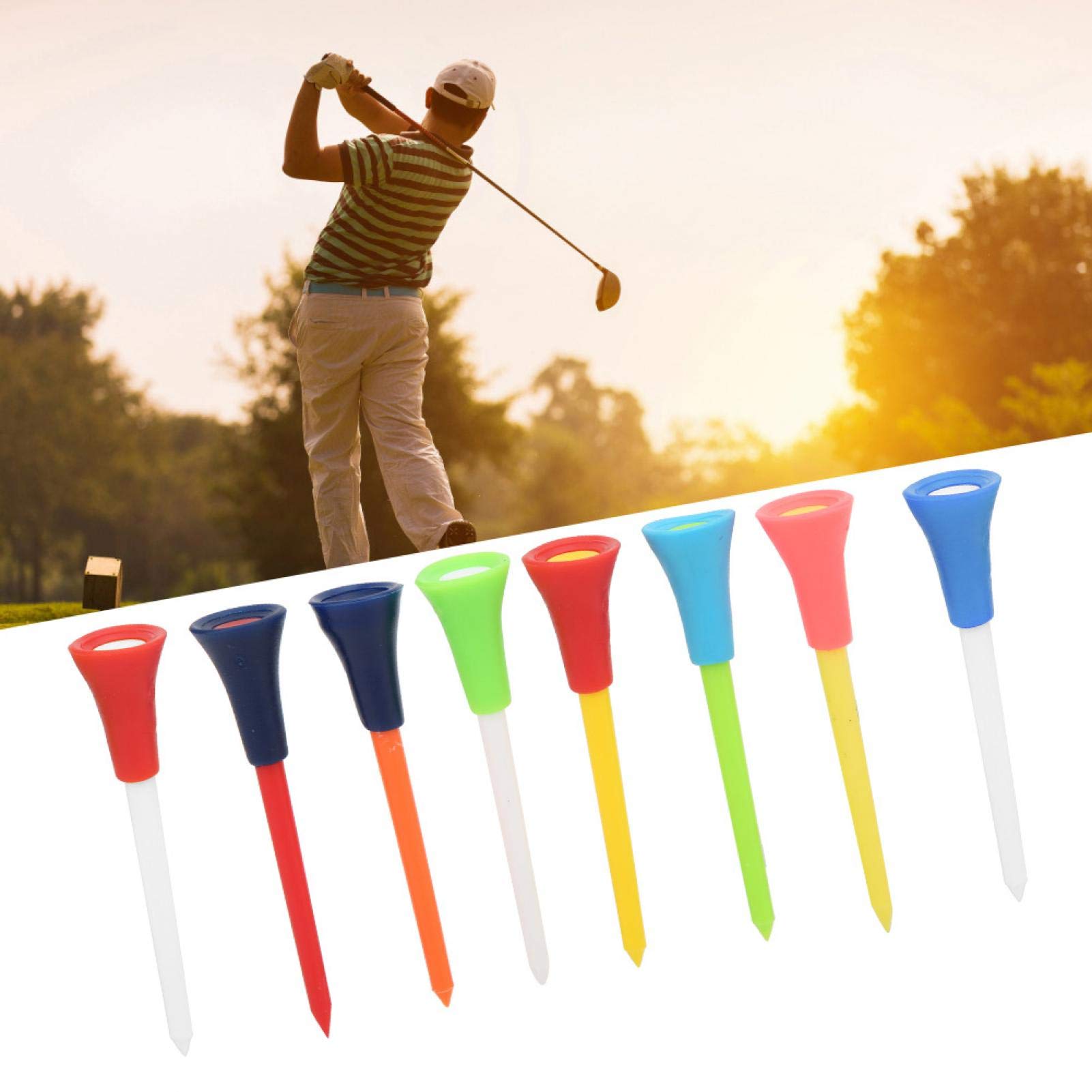 Kuuleyn Tee Golf Silicone 50 Pezzi 83 mm Colorati