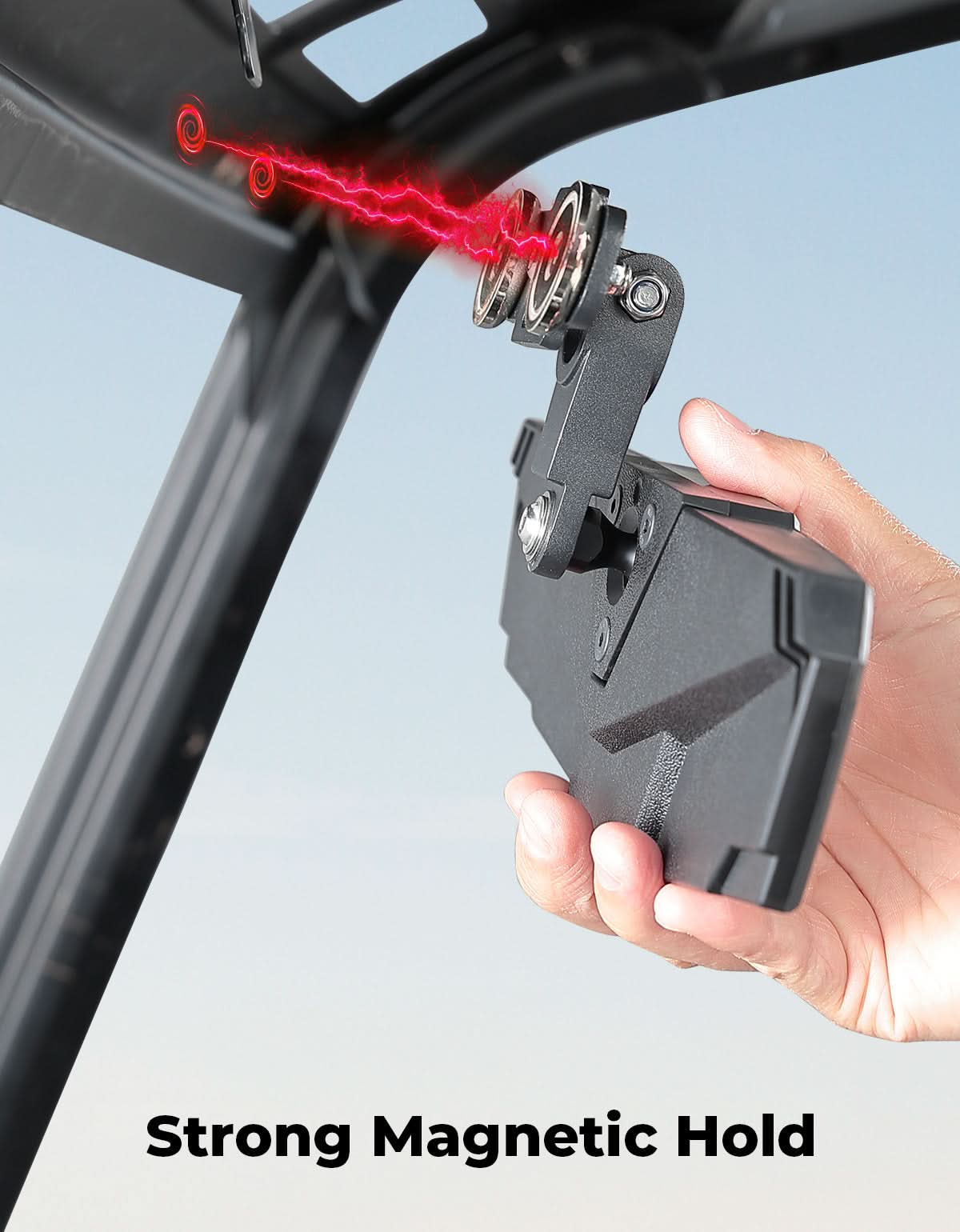 Kemimoto specchietto retrovisore magnetico grandangolare antivibrazione