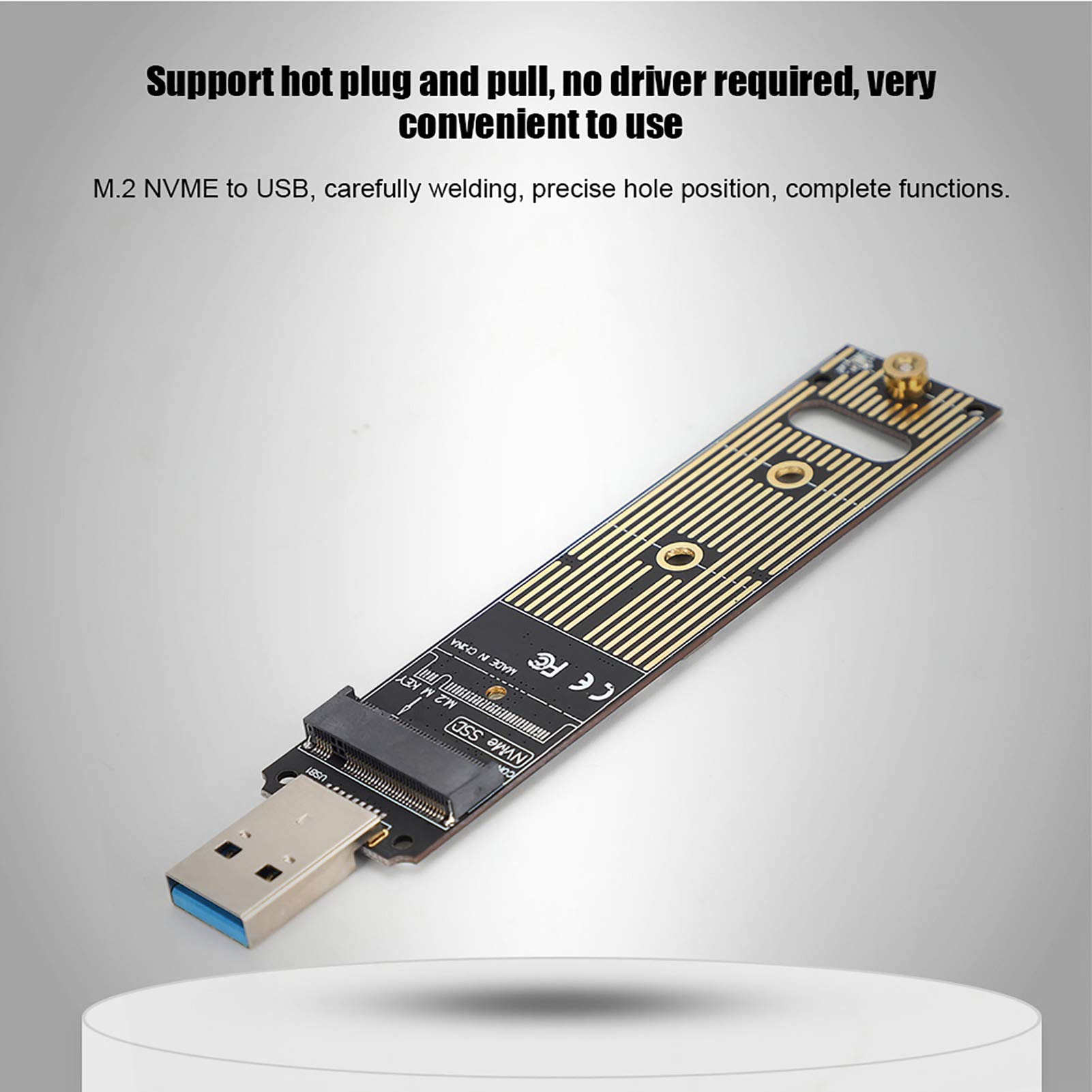 Kuuleyn Adattatore M.2 NVMe a USB 3.1 scheda