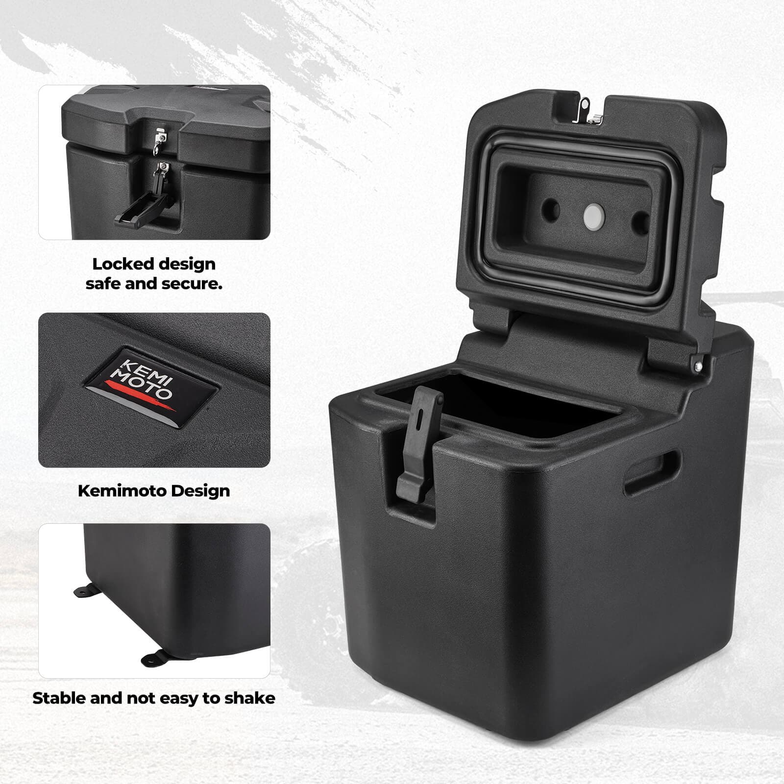 KEMIMOTO Ranger XP 1000 Box Sottosedile 26,5L con Fanale