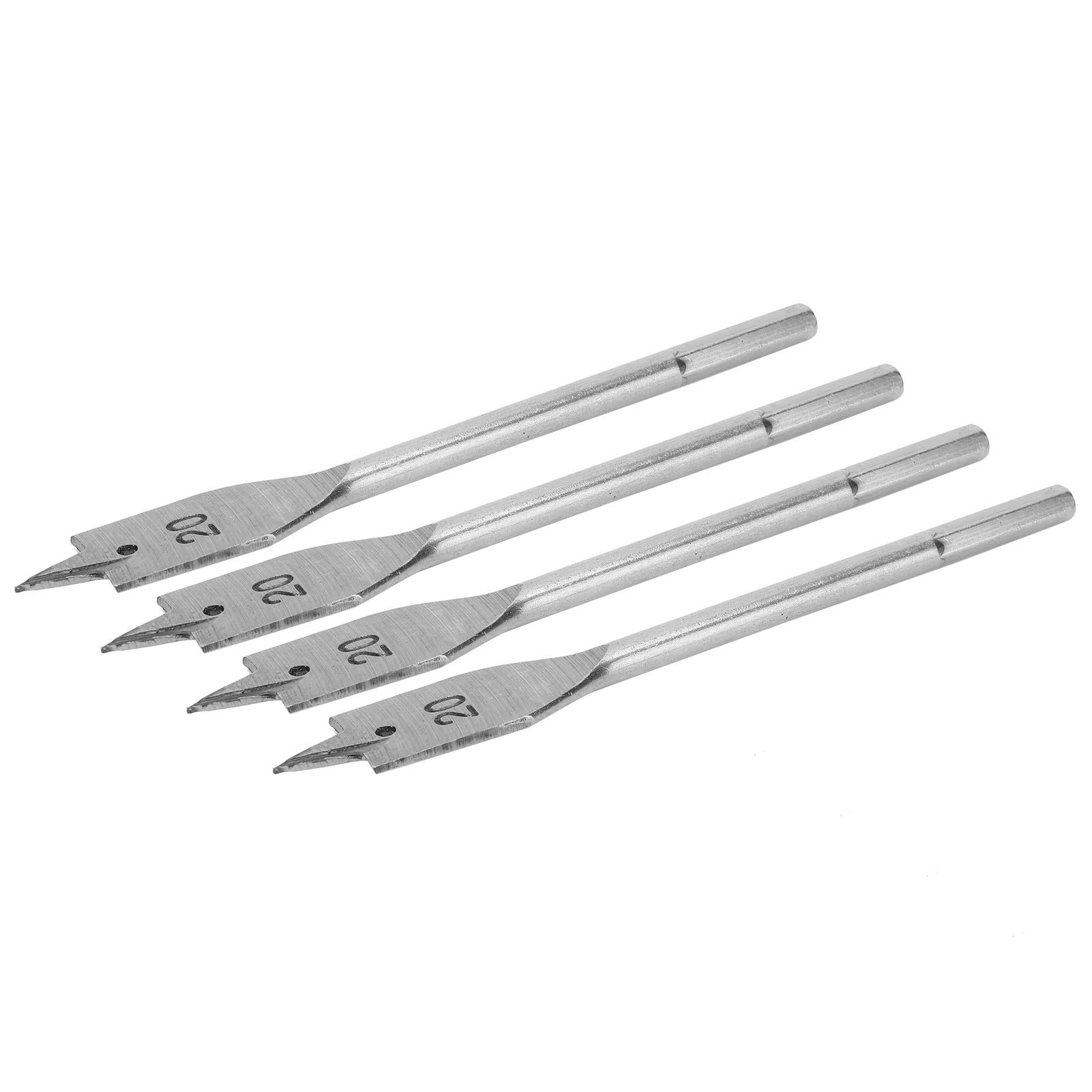 Kuuleyn Set 4 Punte a Paletta Legno 20 mm Acciaio