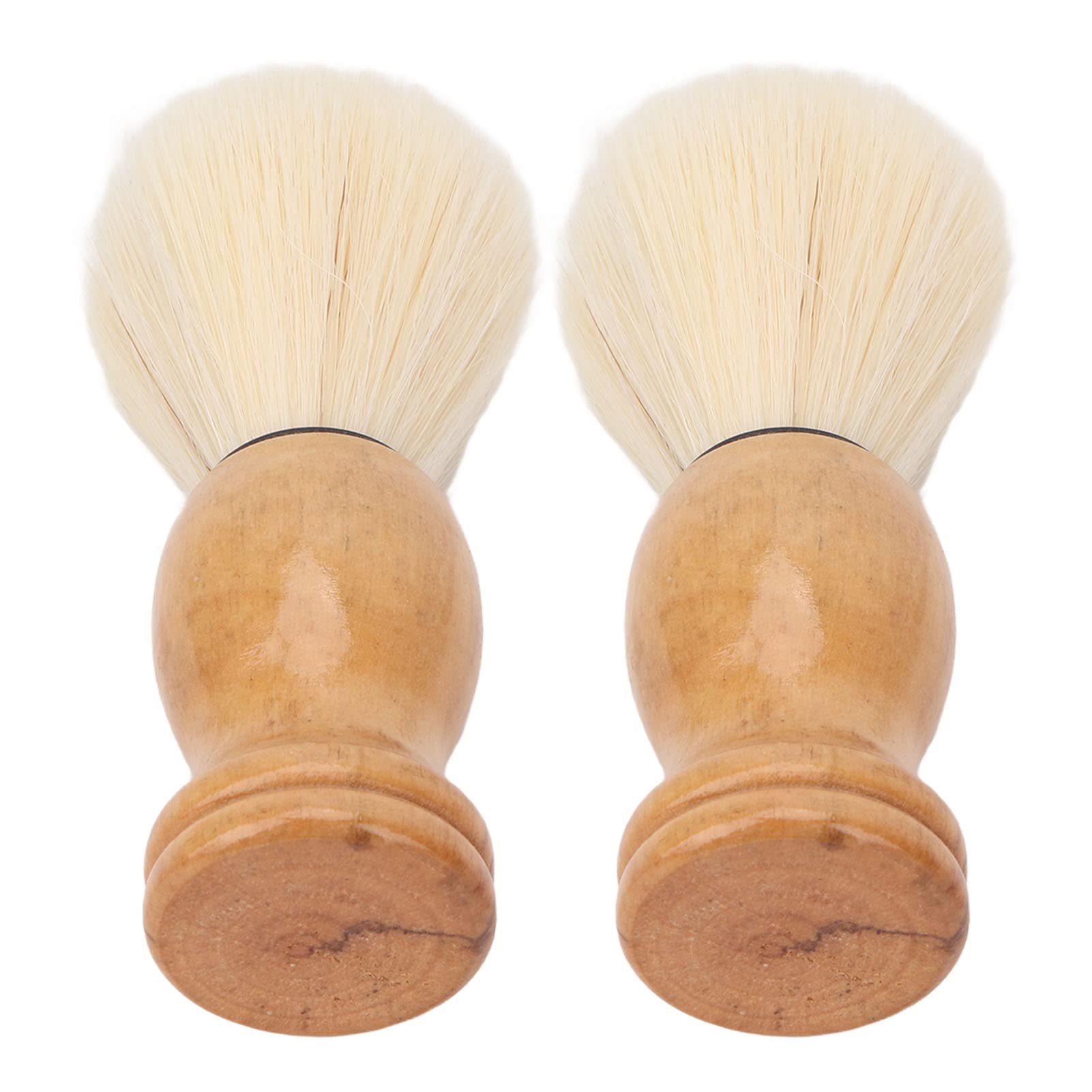 Kuuleyn pennello da barba sintetico manico legno 2 pezzi
