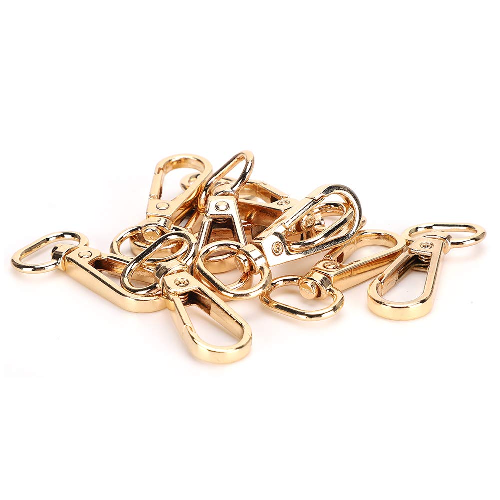 AOWINHIT Fibbia Portachiavi Ottone Anello 13 mm 10 Pezzi